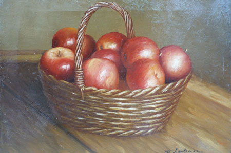 267-T1 | 20cm x 25cm | panier de pommes 